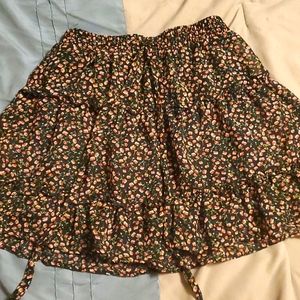 Floral Mini Skirt